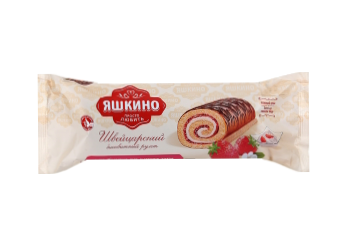 Конфета Мини-рулет Клубничный Яшкино