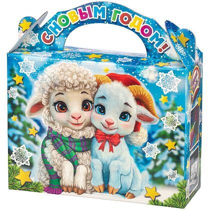 Новогодний подарок Сладкий подарок на Новый год «Снежная парочка»